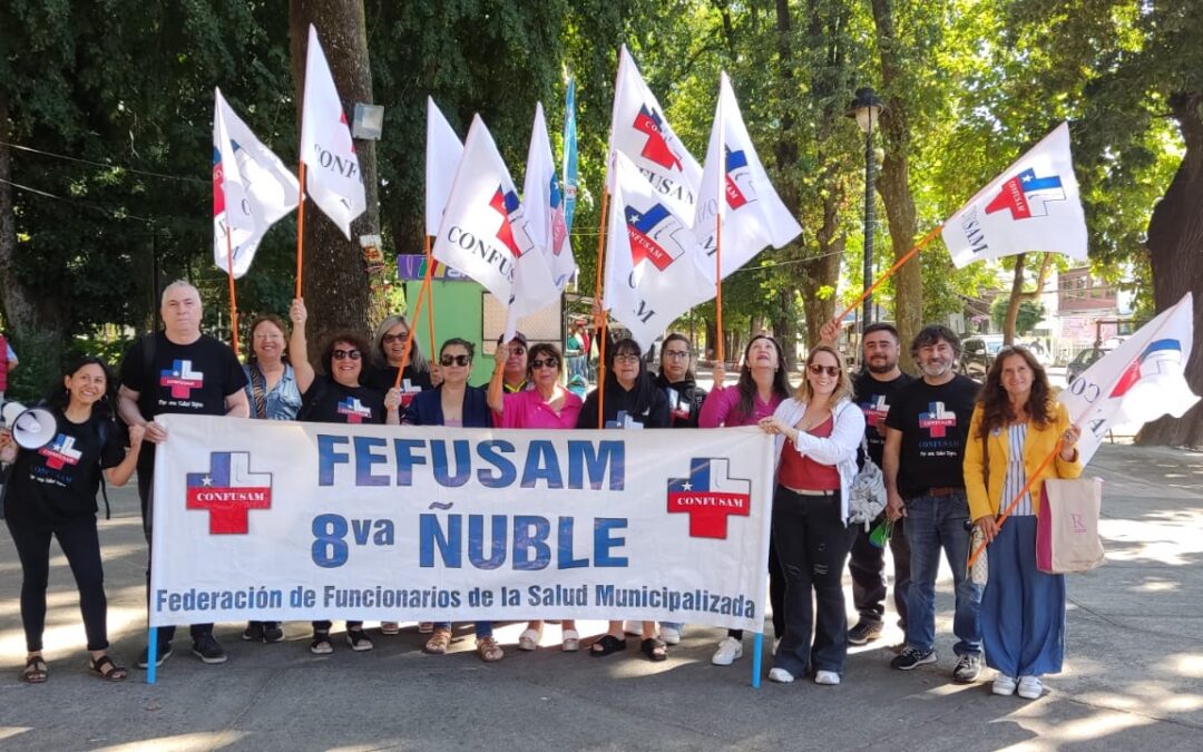 Confusam de Ñuble se manifiesta contra prácticas anti sindicales